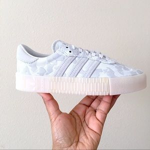 RARE Adidas SamabaRose Grey White Camo